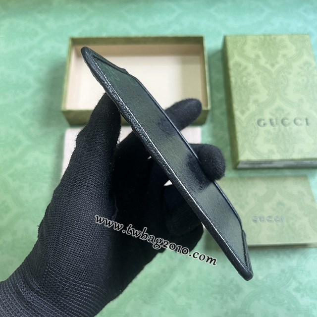 gucci專櫃新款男士系列錢包名片夾 古馳GG水晶帆布卡片夾 jcp1290